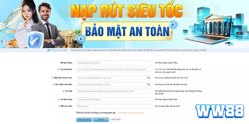 Link WW88 chính thức và những lưu ý quan trọng người chơi cần nắm 4 truy cập Link WW88