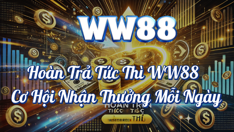 Khuyến mãi hoàn trả tức thì WW88 cơ hội nhận thưởng mỗi ngày